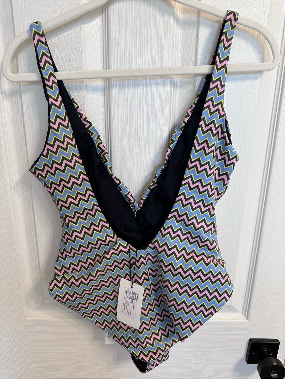 Missoni Zigzag Plunge One-Piece Swimsuit Size EU 44 US 8/10 $658 NWT! - Picture 7 of 10